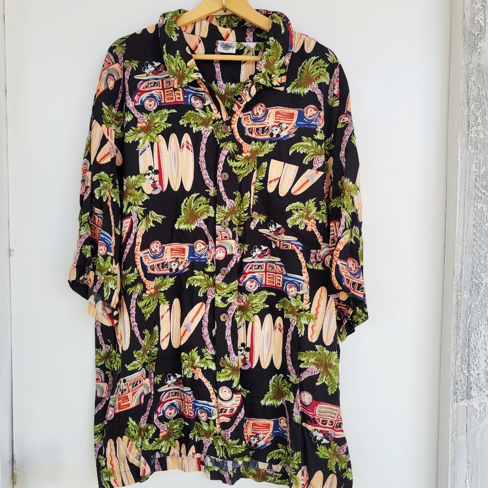 Vintage Disney Catalog Mickey Hawaiian Shirt 3X *Read* - Picture 1 of 9